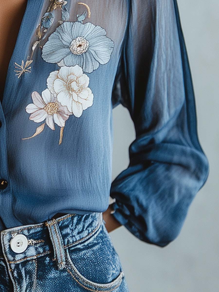 MELLY | Blouse Femme Florale Boho Chic