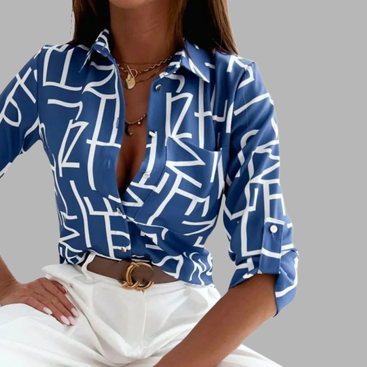 Eldbjørg | Blouse Élégante avec Col