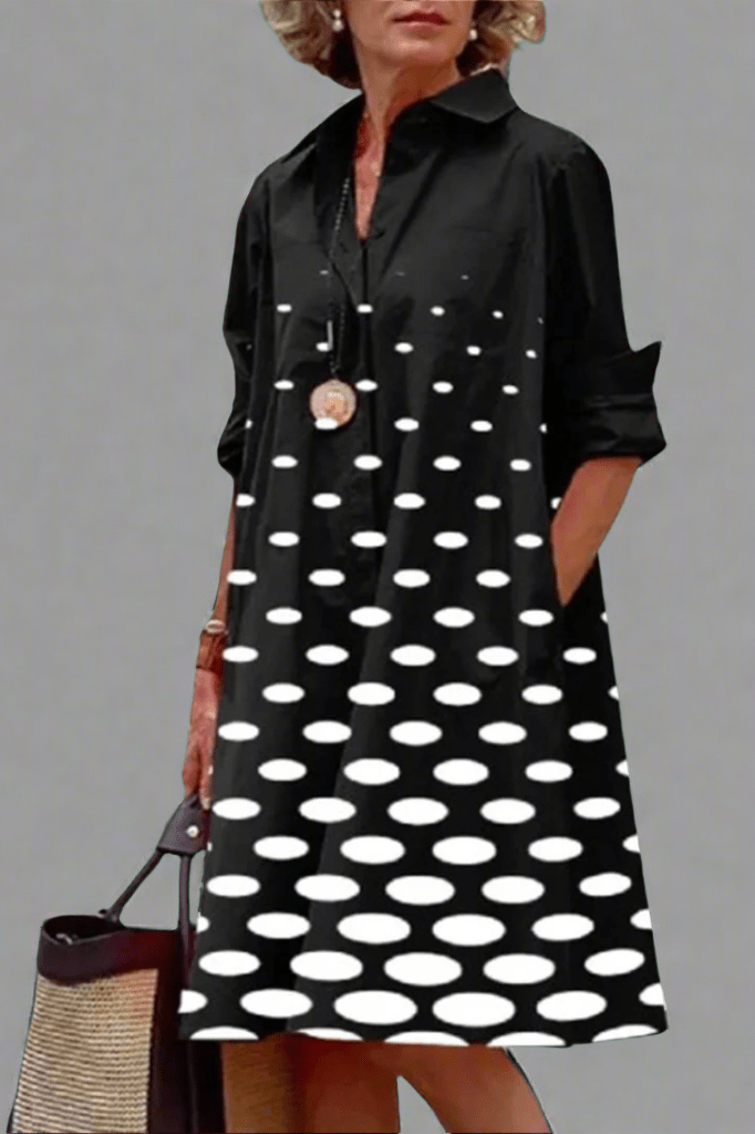 Daniela | Polka Midi Dress