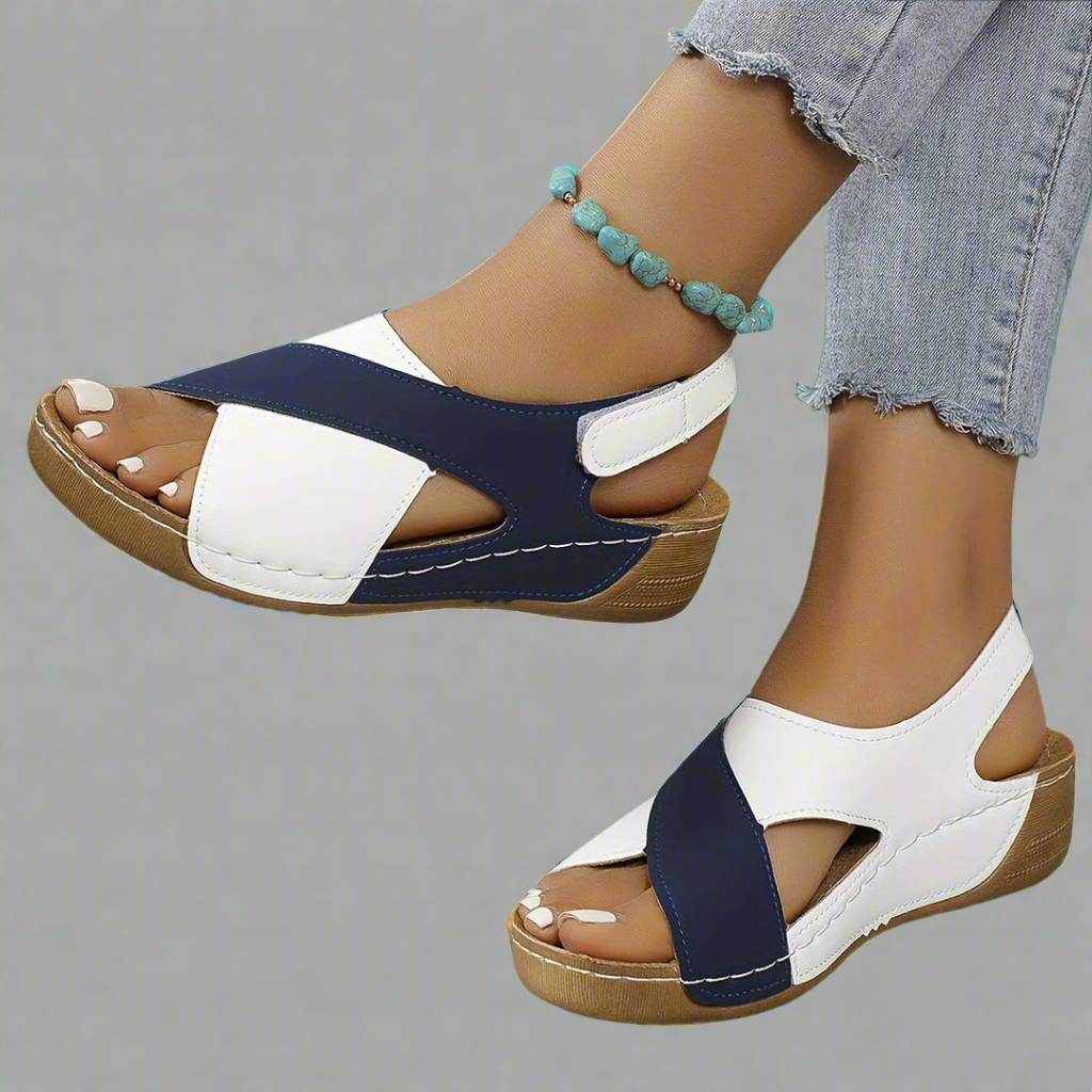 Escarpins Slingback Colorblock