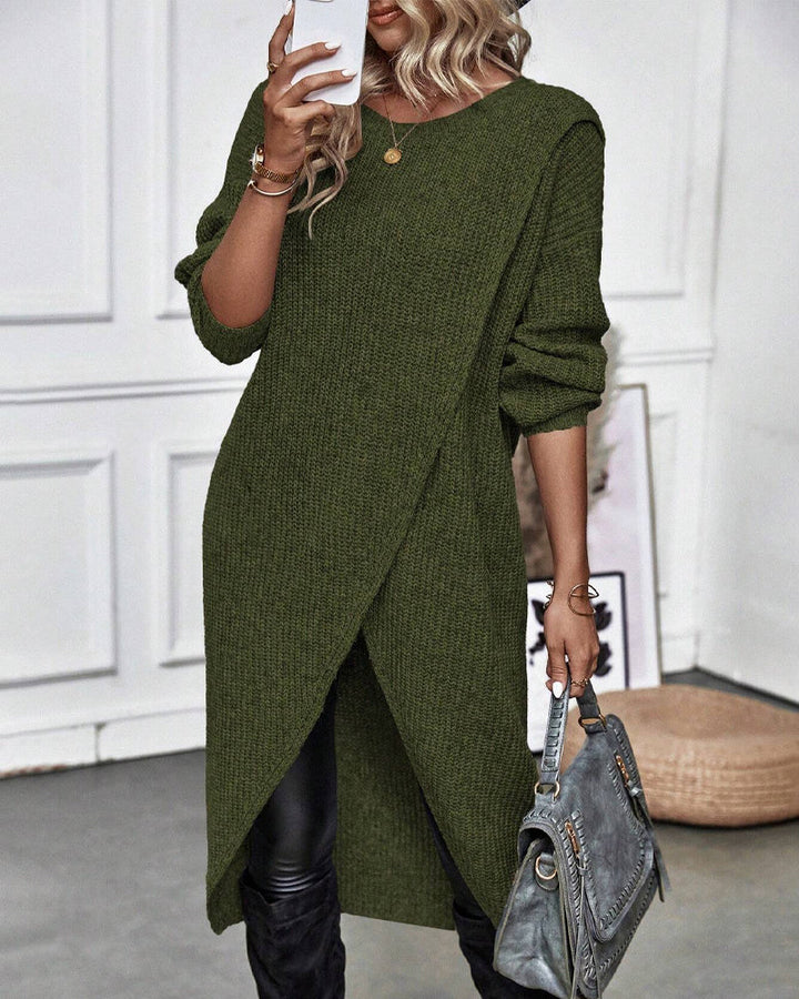 Addison - Robe pull confortable au style irrégulier