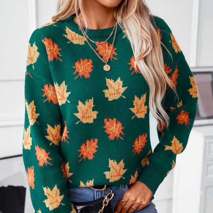 Sophia - Pull Confortable Style Feuille