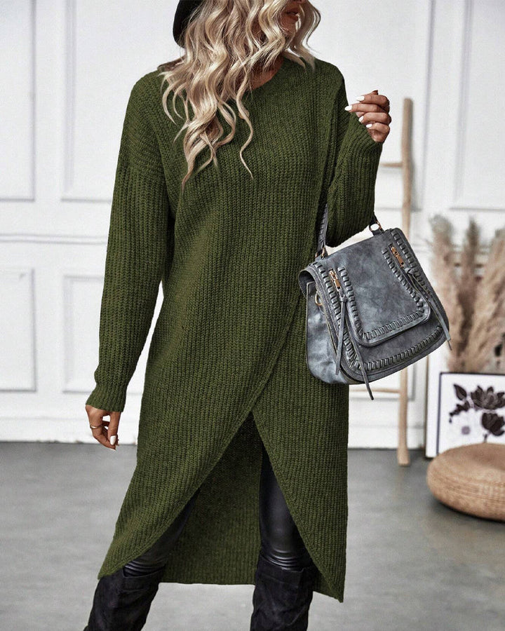 Addison - Robe pull confortable au style irrégulier