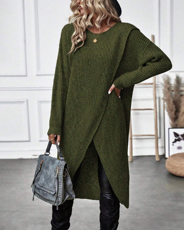 Addison - Robe pull confortable au style irrégulier