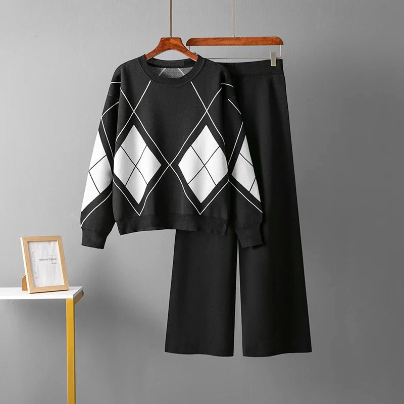 Lily - Ensemble de Pull Chaud en Deux Pièces