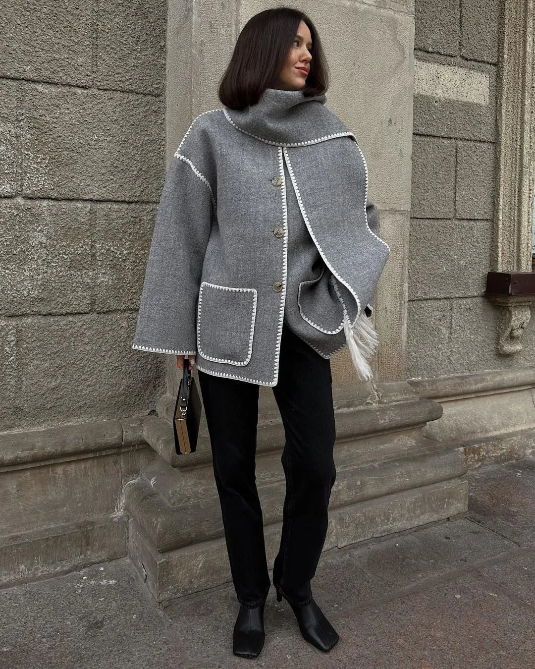 Olivia - Manteau Français de créateur Haut de gamme