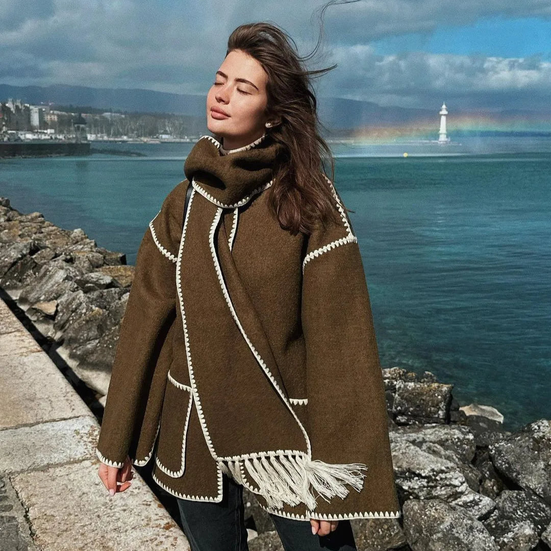 Olivia - Manteau Français de créateur Haut de gamme