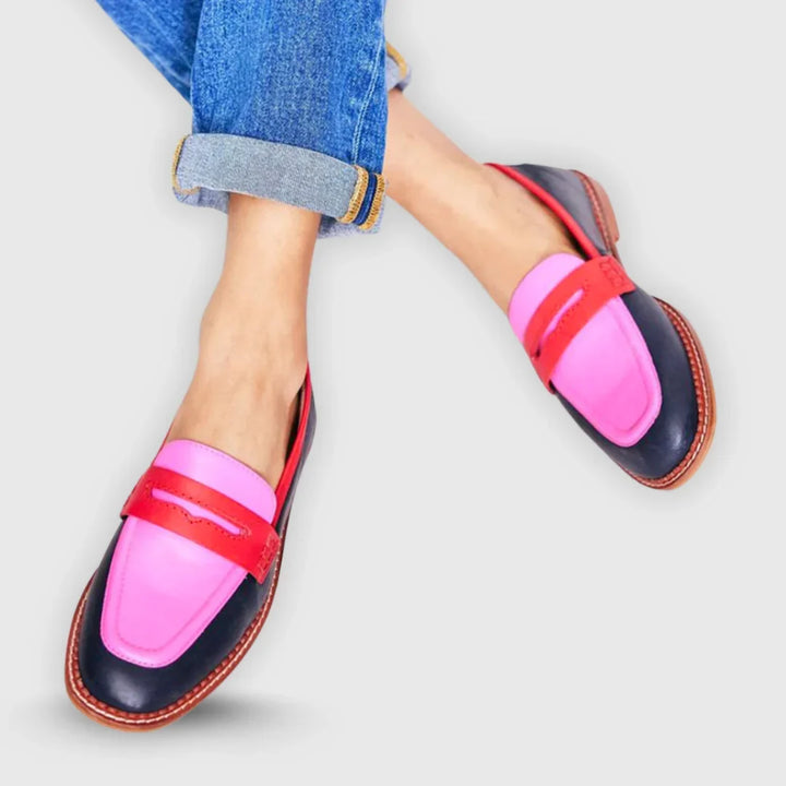 Nyla | Mocassins Contrastés Décontractés