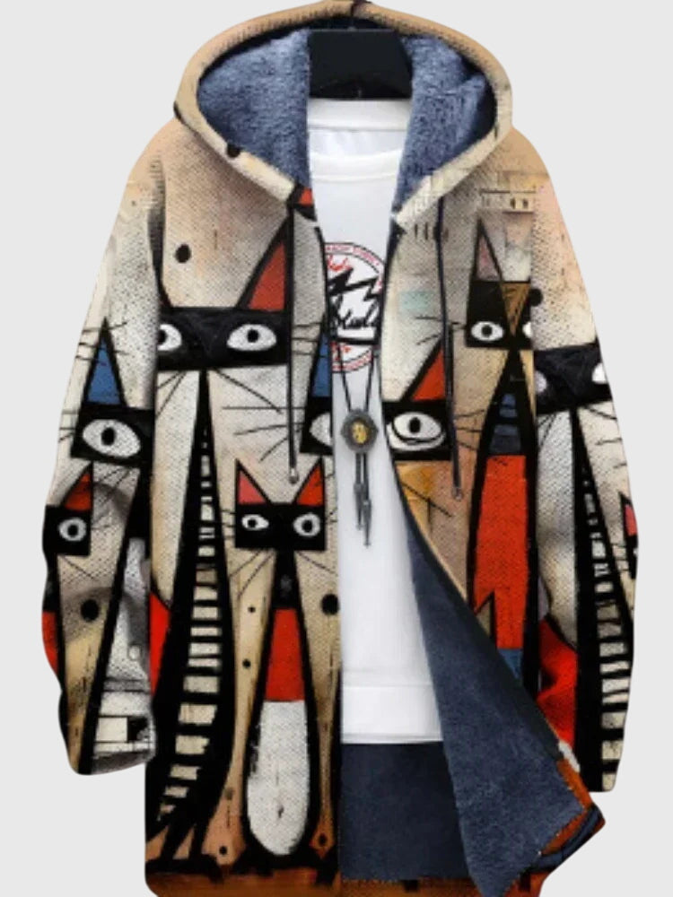 Anna - Veste avec impression artistique