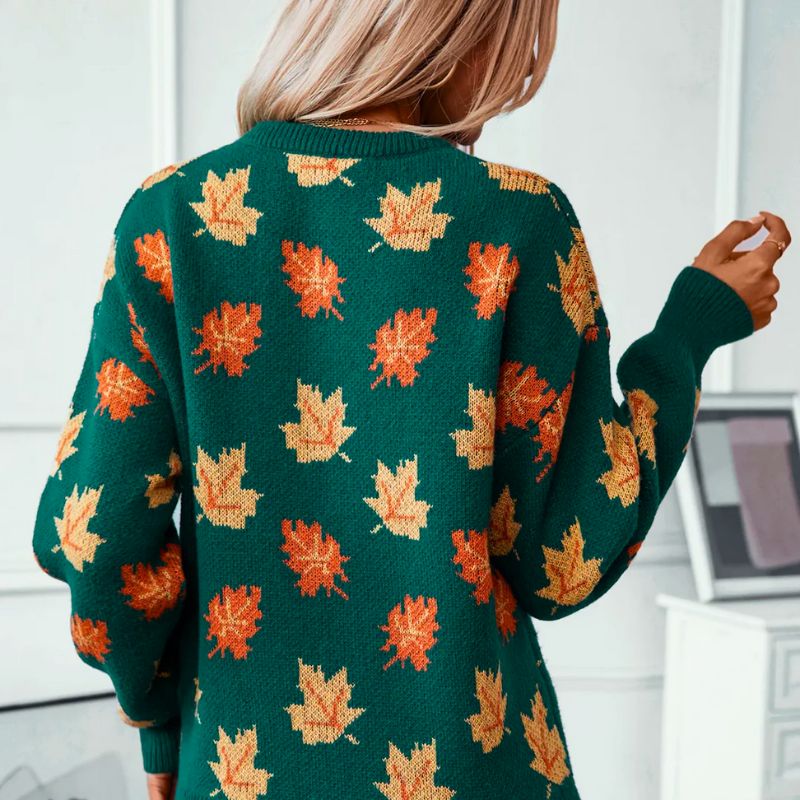 Sophia - Pull Confortable Style Feuille