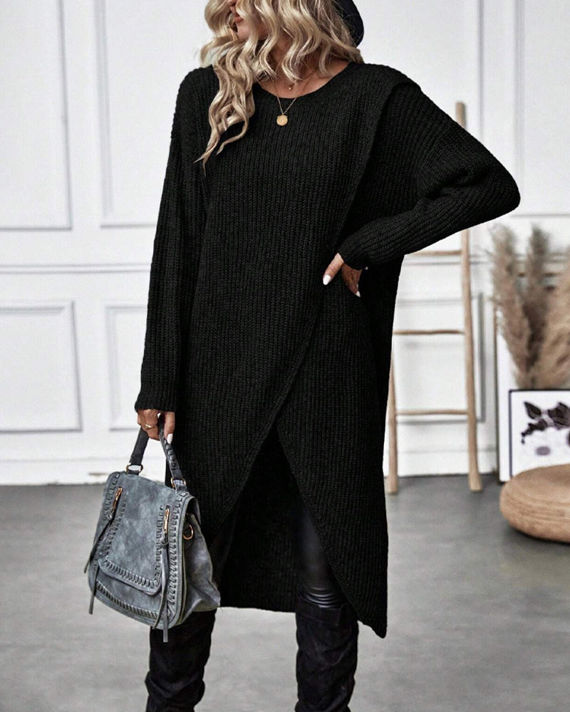 Addison - Robe pull confortable au style irrégulier