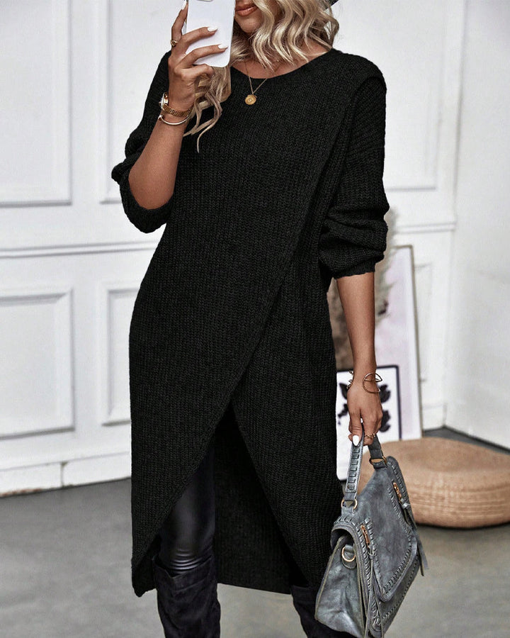 Addison - Robe pull confortable au style irrégulier