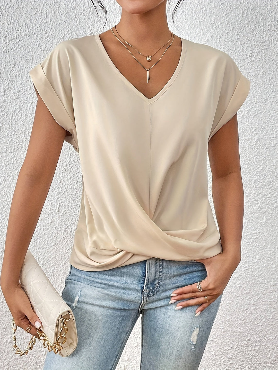 Liv | T-shirt décontracté avec encolure en forme de cœur