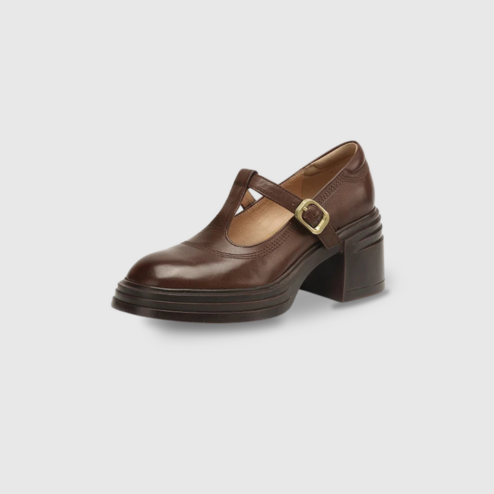 Elvana Chunky Pumps Mary Janes