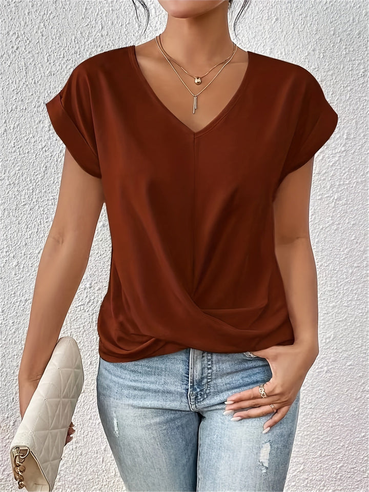 Liv | T-shirt décontracté avec encolure en forme de cœur