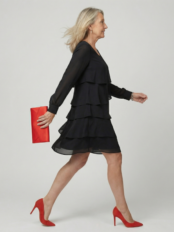 Kirax | Robe à couches propre longueur genou