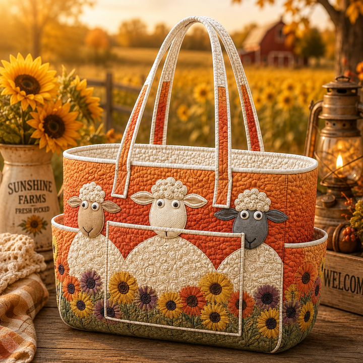 Florence | Sac cabas matelassé aux moutons fantaisie