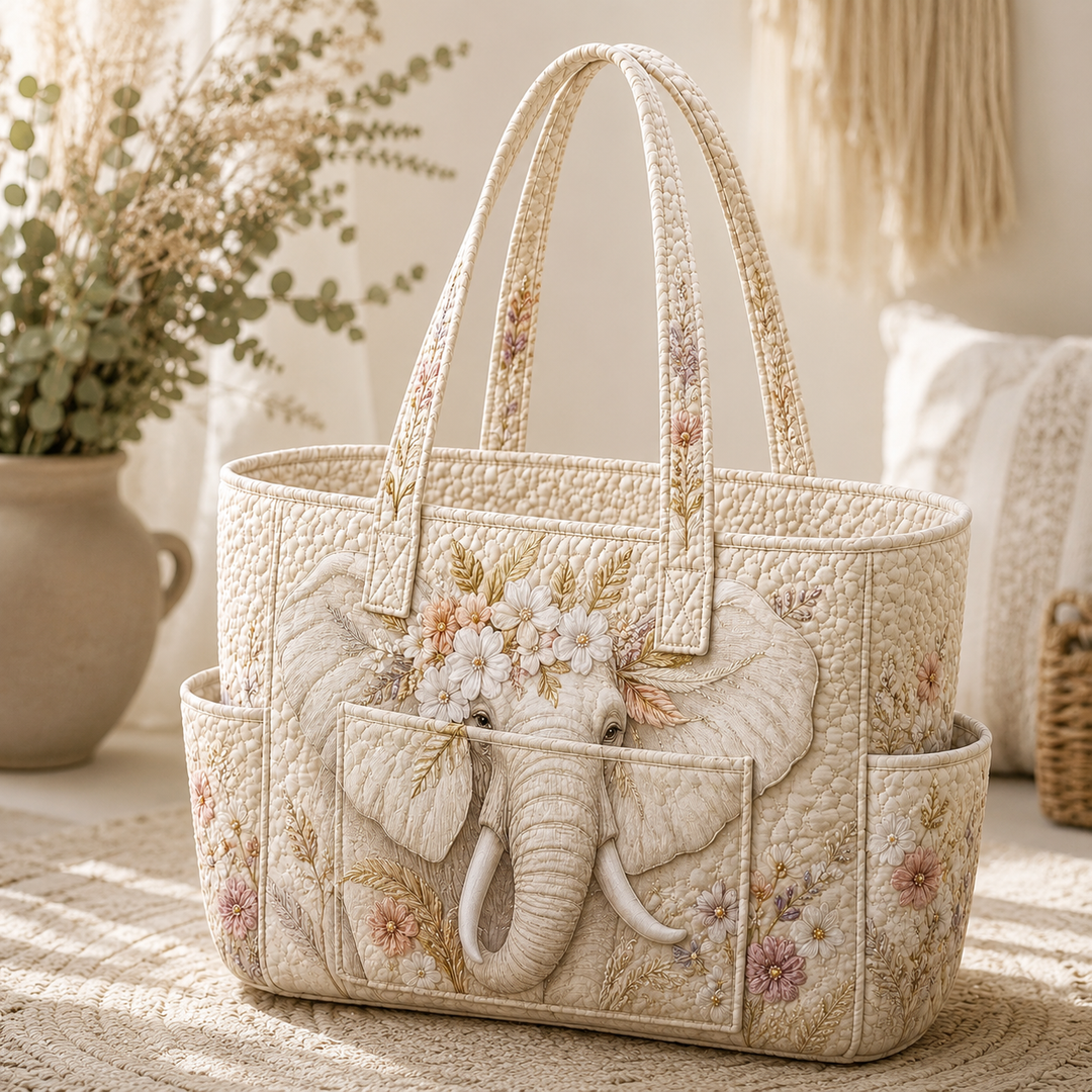 Pauline | Sac cabas matelassé à l’éléphant