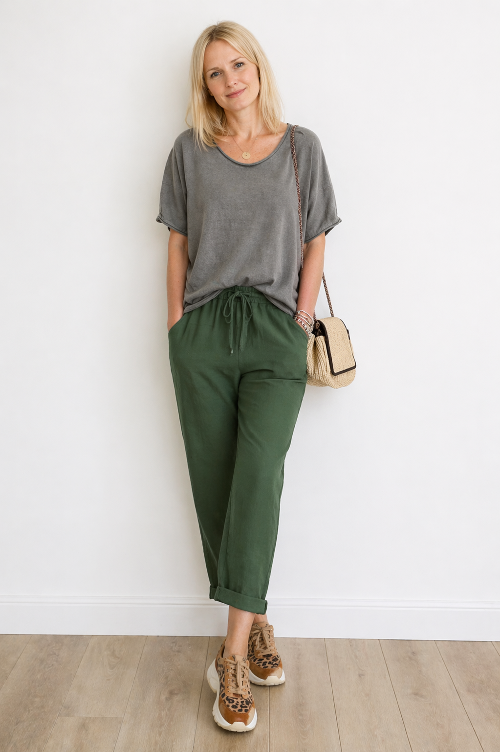 Yanna | Pantalon en lin confortable à coupe ample