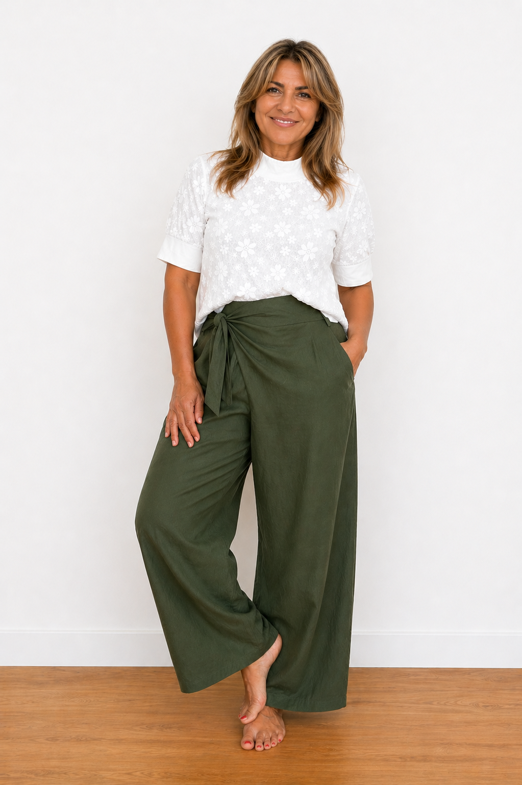 Jolene | Pantalon d’été taille haute