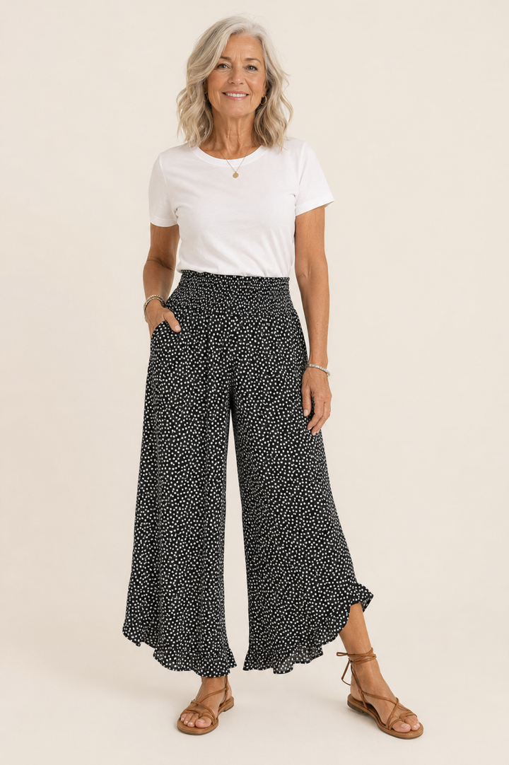 Marielle | Pantalons larges légers – Amincissants, Confortables &amp; Chics