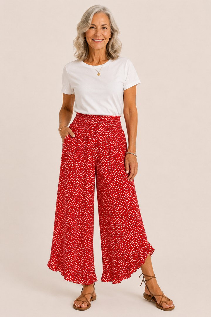 Marielle | Pantalons larges légers – Amincissants, Confortables &amp; Chics