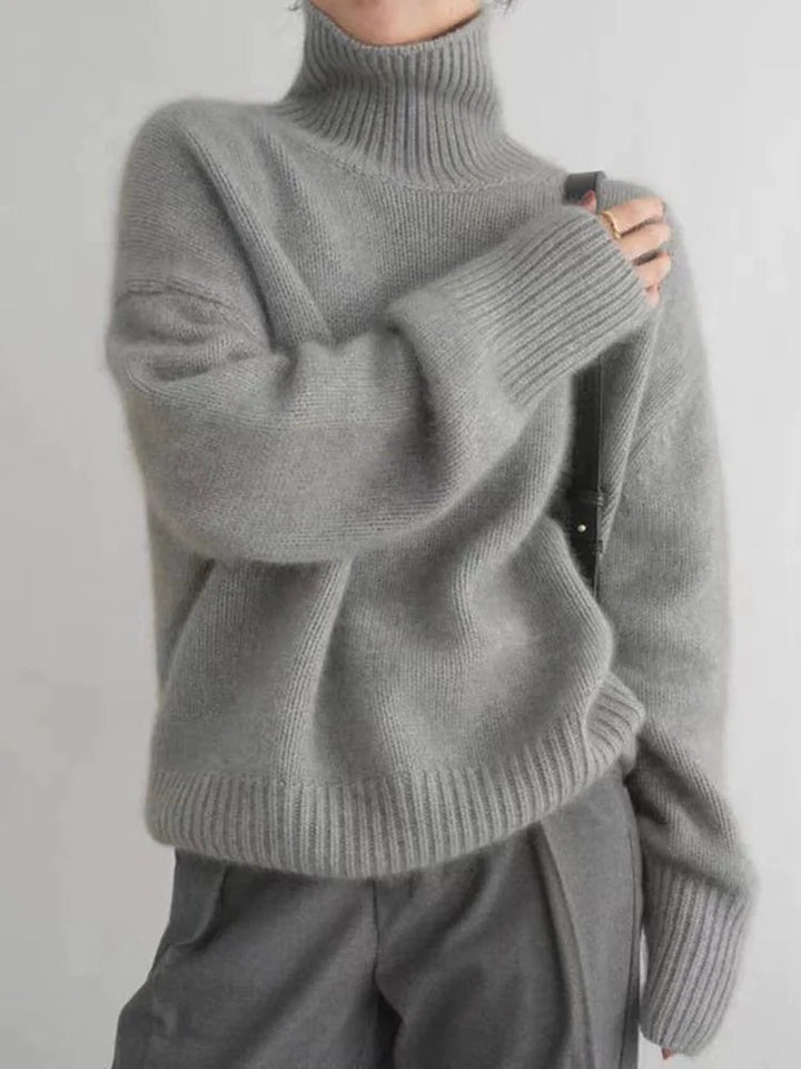 Avery - Pull Col Roulé Doux et Confortable