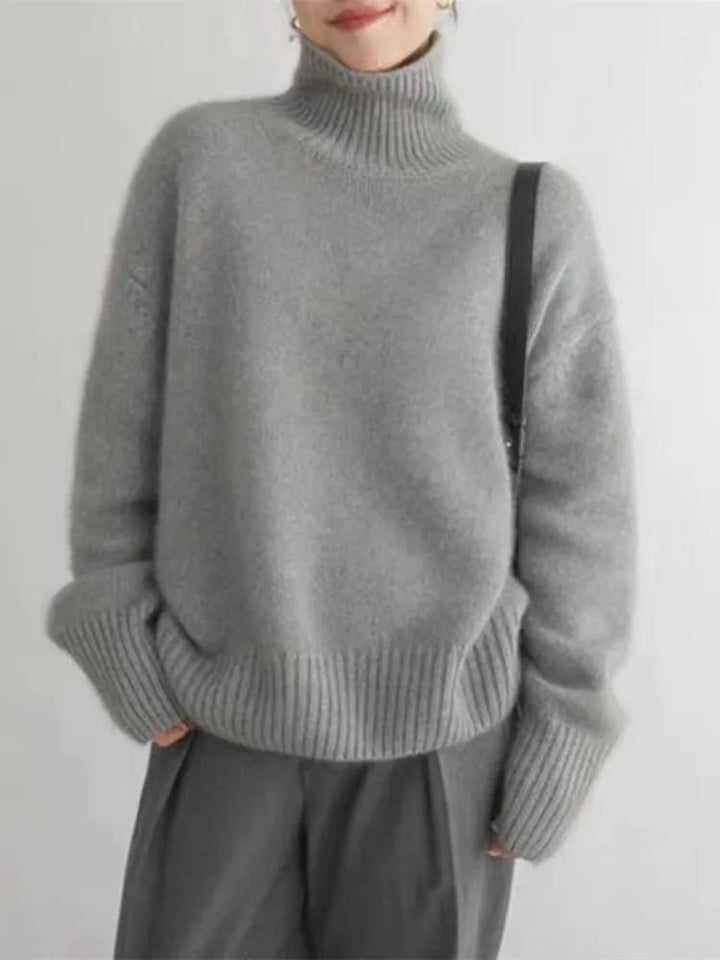 Avery - Pull Col Roulé Doux et Confortable