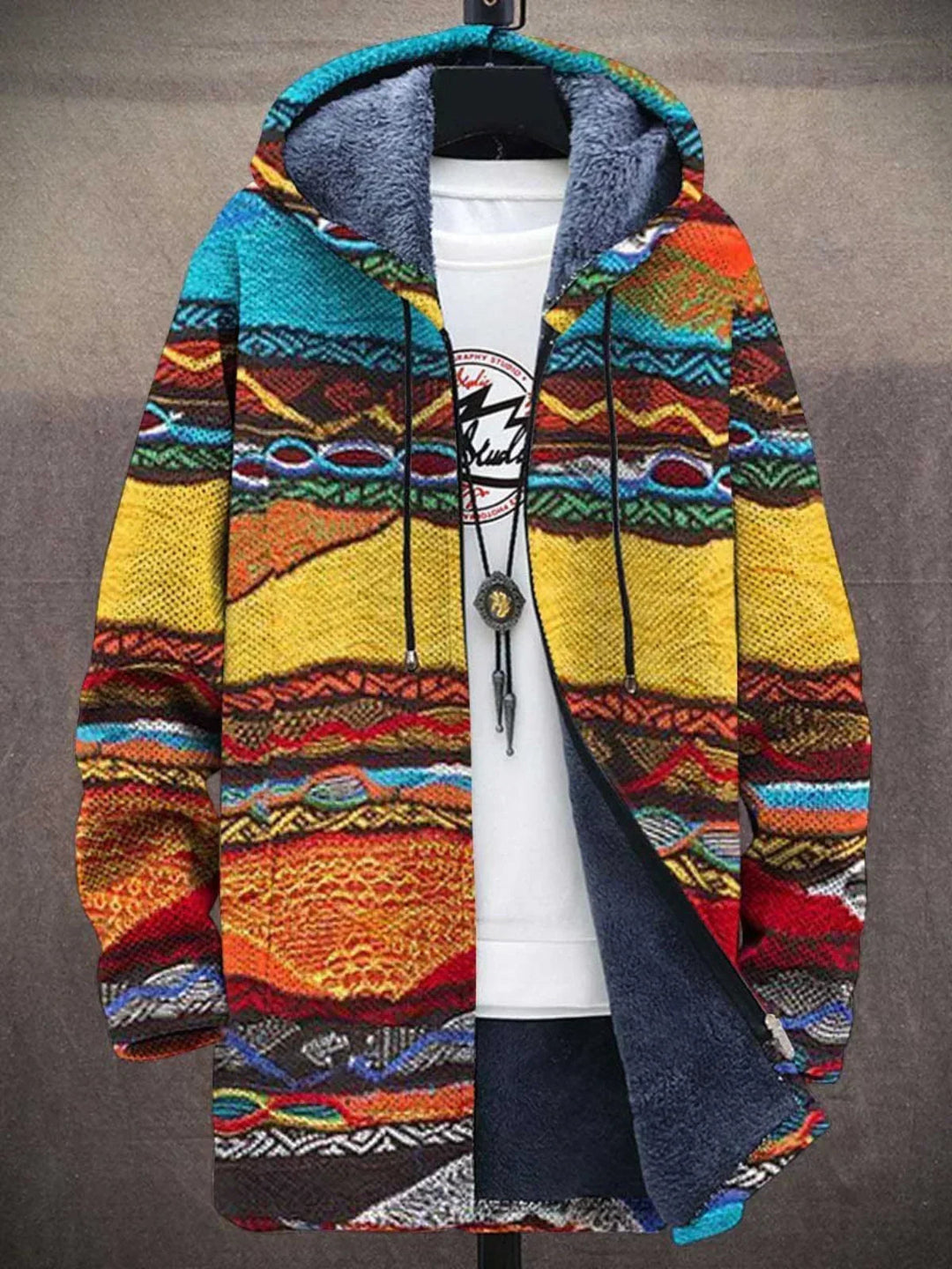 Cynthia | Cardigan à Capuche Artistique