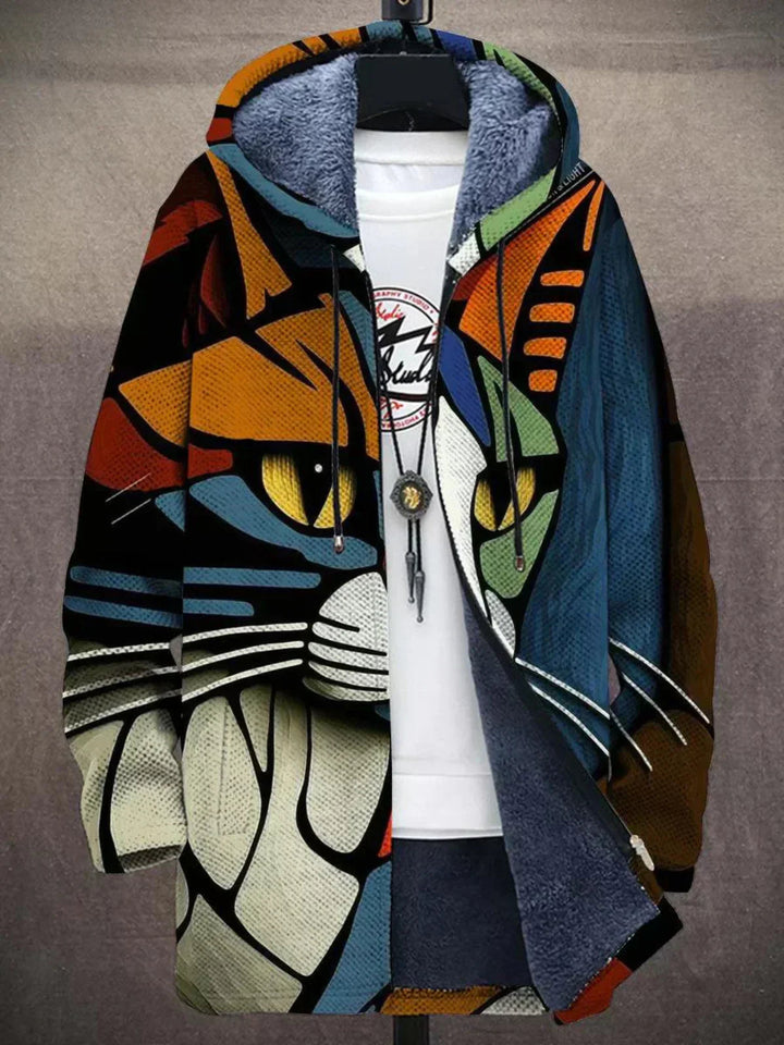 Delia | Cardigan à Capuche Artistique