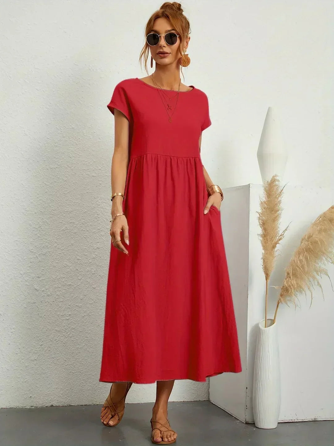 Gabriela | Robe midi fluide d&