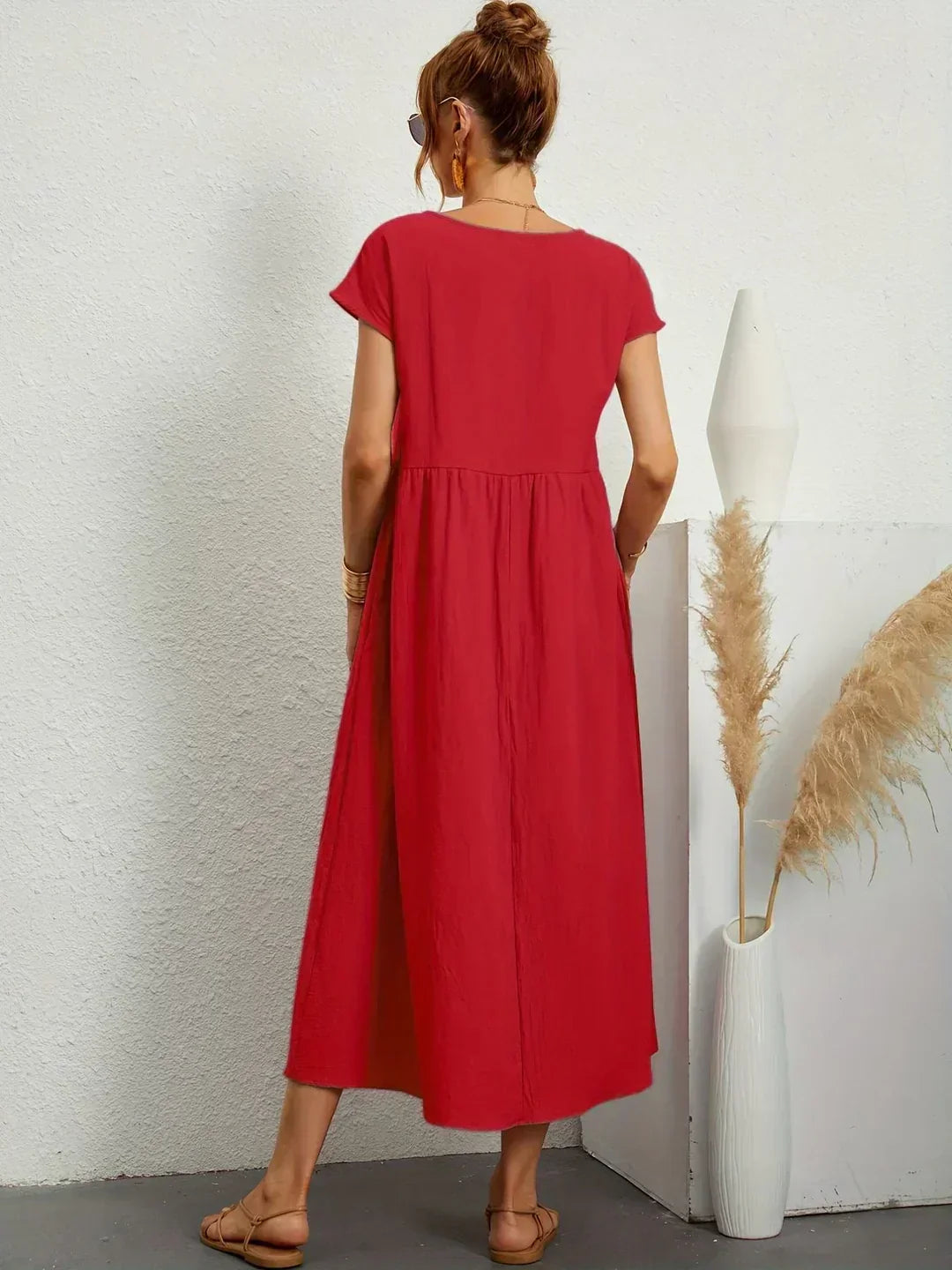 Gabriela | Robe midi fluide d&