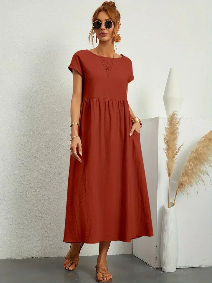 Gabriela | Robe midi fluide d&