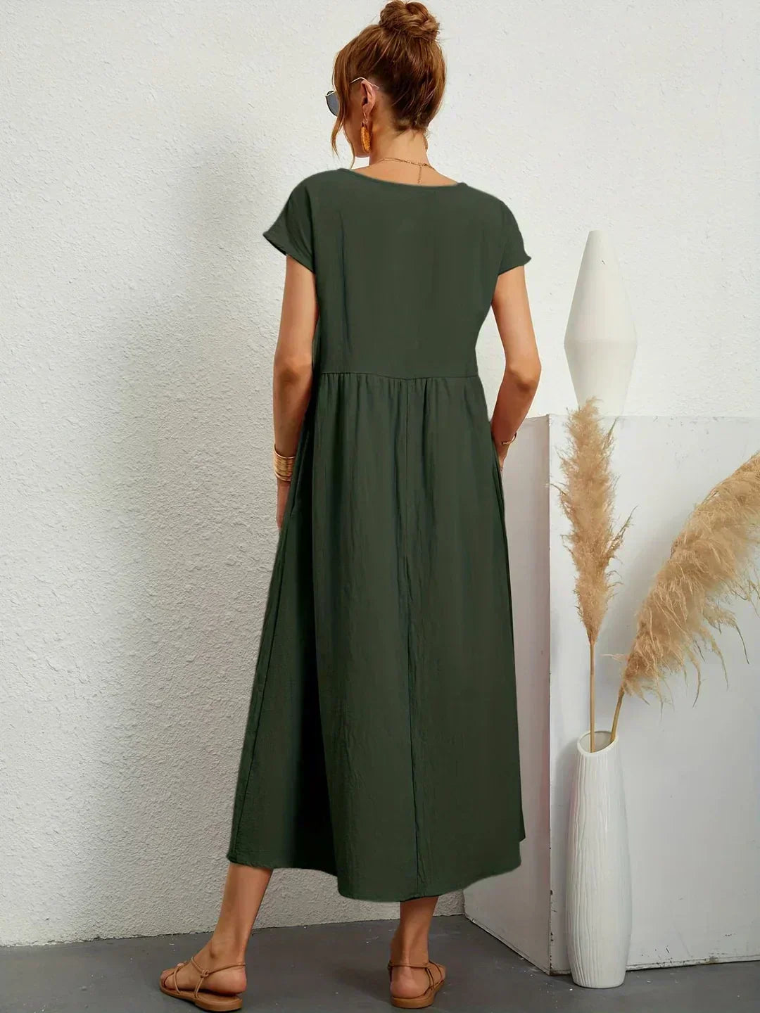 Gabriela | Robe midi fluide d&