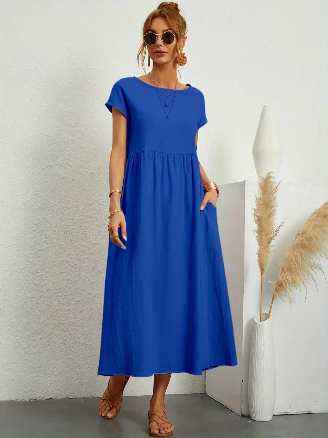 Gabriela | Robe midi fluide d&