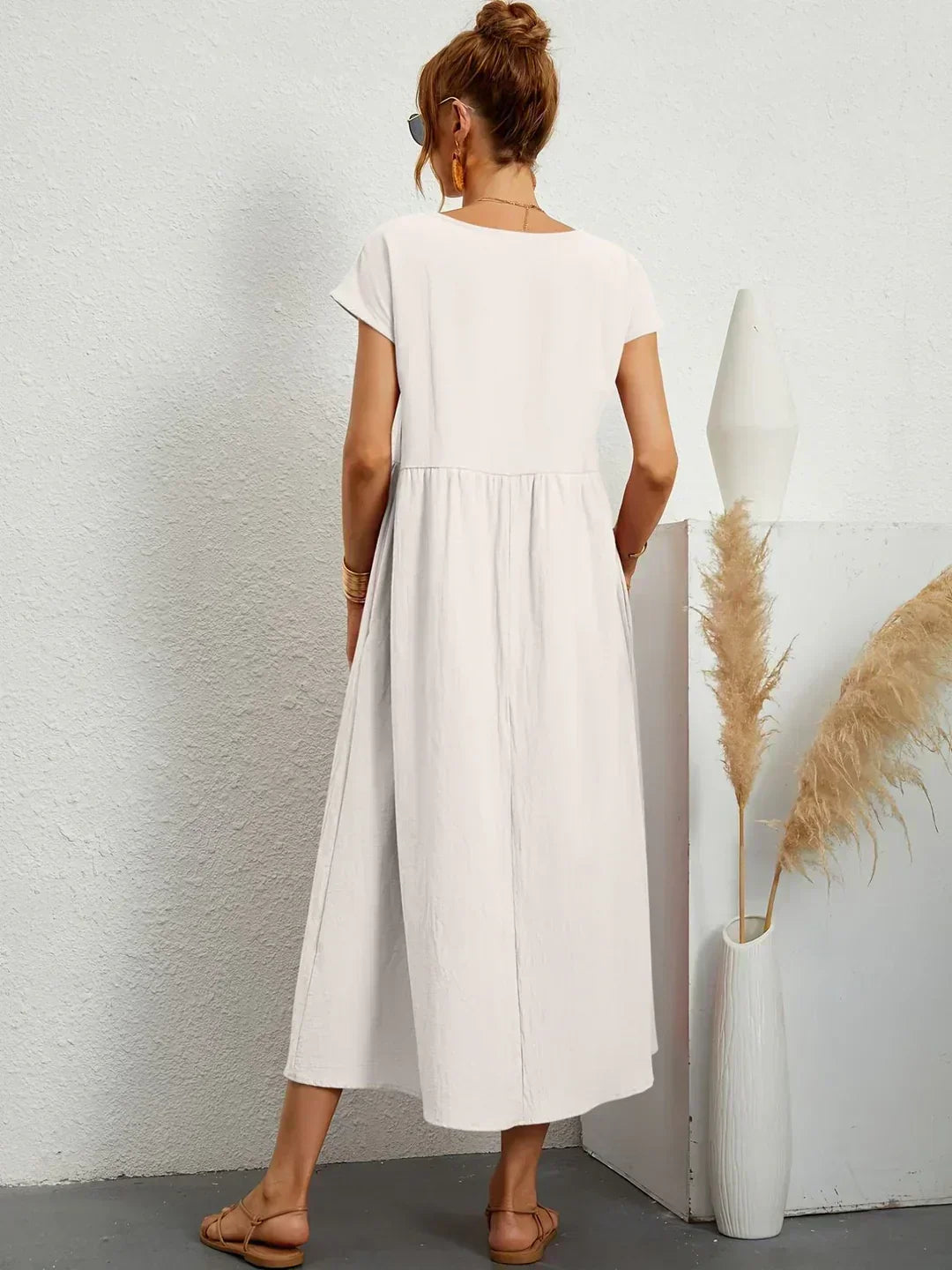 Gabriela | Robe midi fluide d&