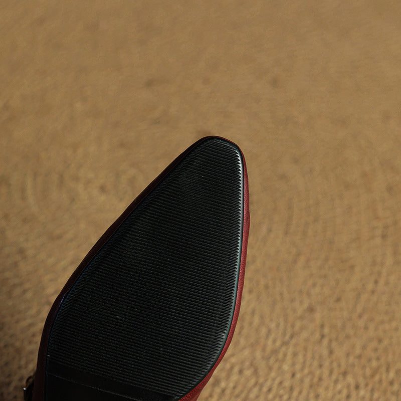 Thea | Mules en Cuir Véritable