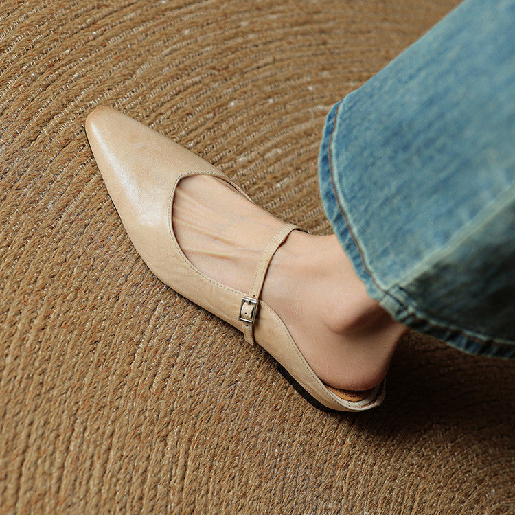 Thea | Mules en Cuir Véritable