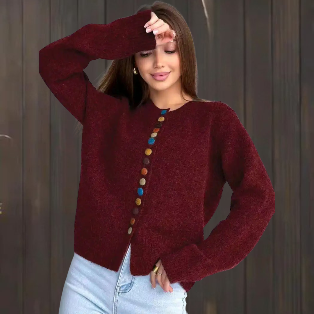 Le Noelle | Cardigan À Bouton Accent