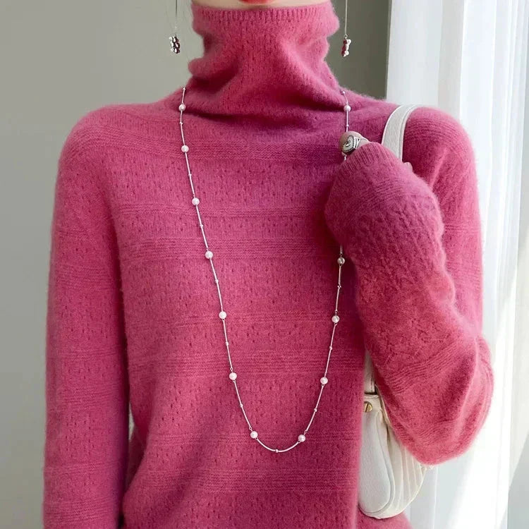 Aria - Pull Col Roulé Haut de gamme Doux
