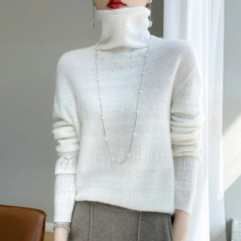 Aria - Pull Col Roulé Haut de gamme Doux