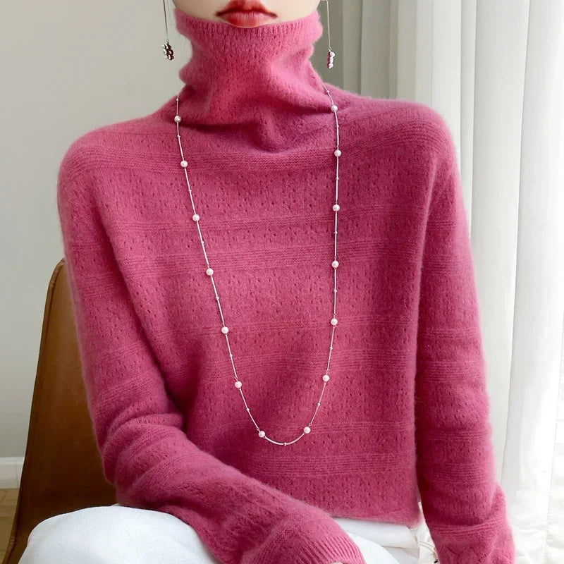 Aria - Pull Col Roulé Haut de gamme Doux