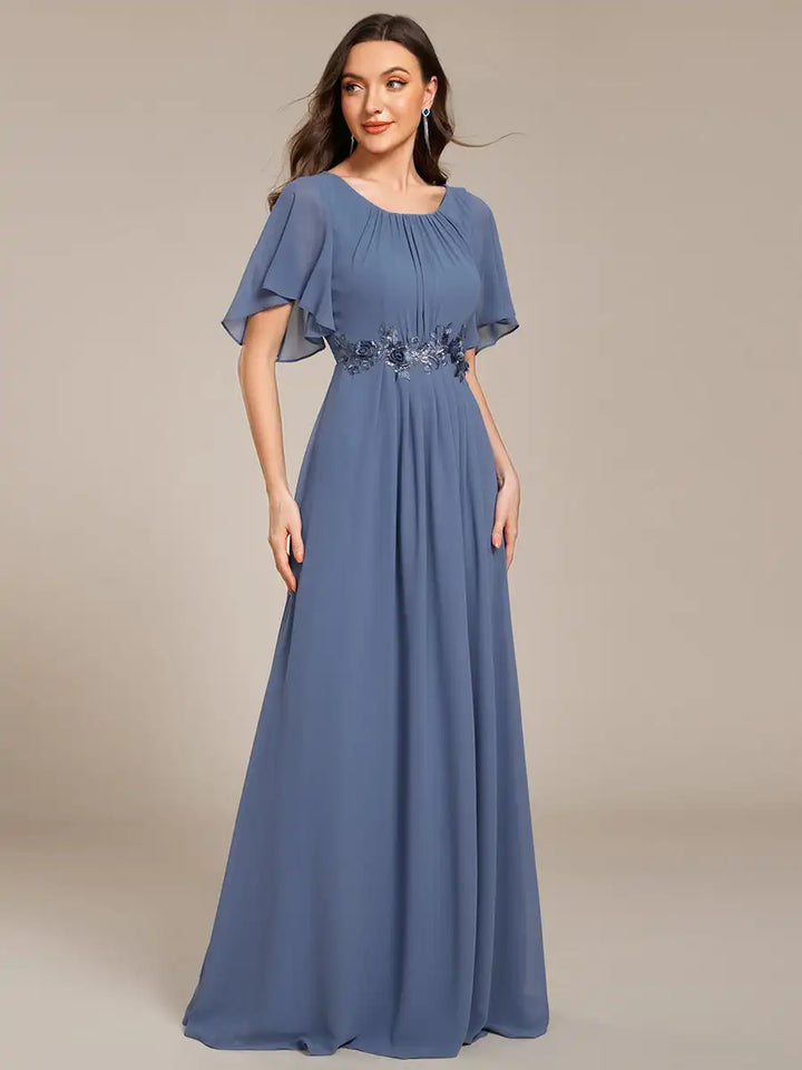 Aurelia | Robe de soirée plissée longueur sol