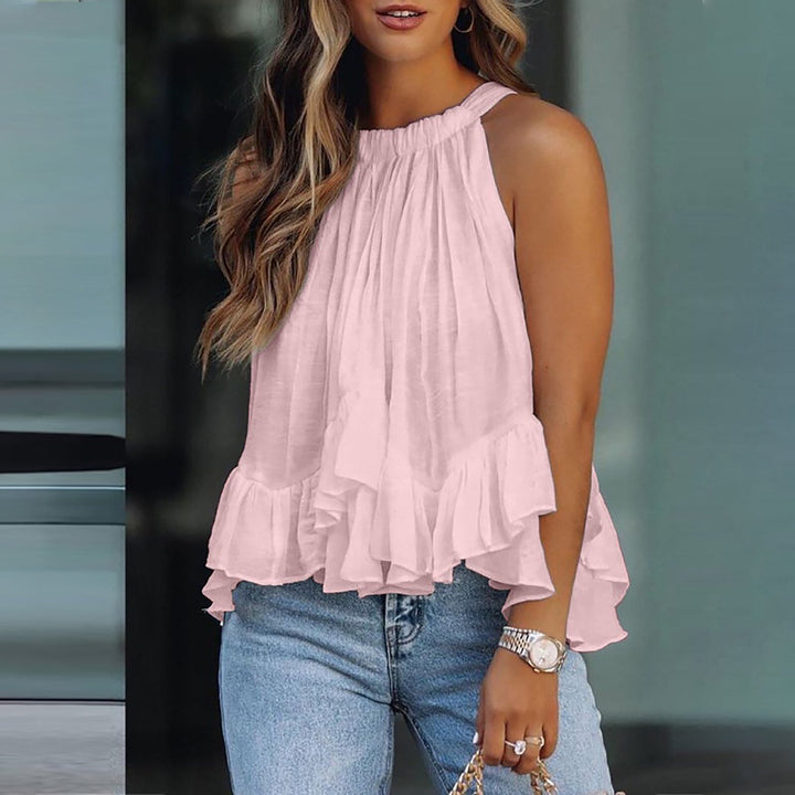 Karianne | Blouse à volants texturée