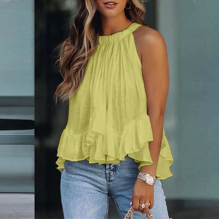 Karianne | Blouse à volants texturée