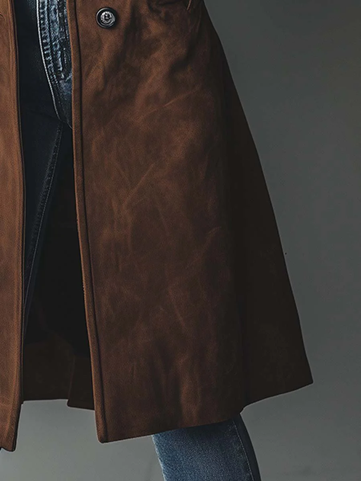 Sidonie | Trench vintage effet daim
