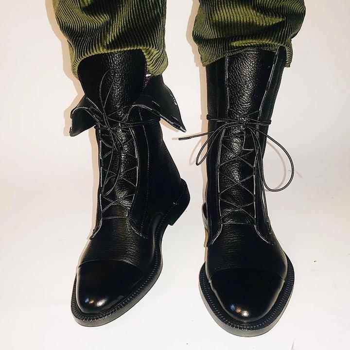 Aricie | Bottines à lacets et bout brillant