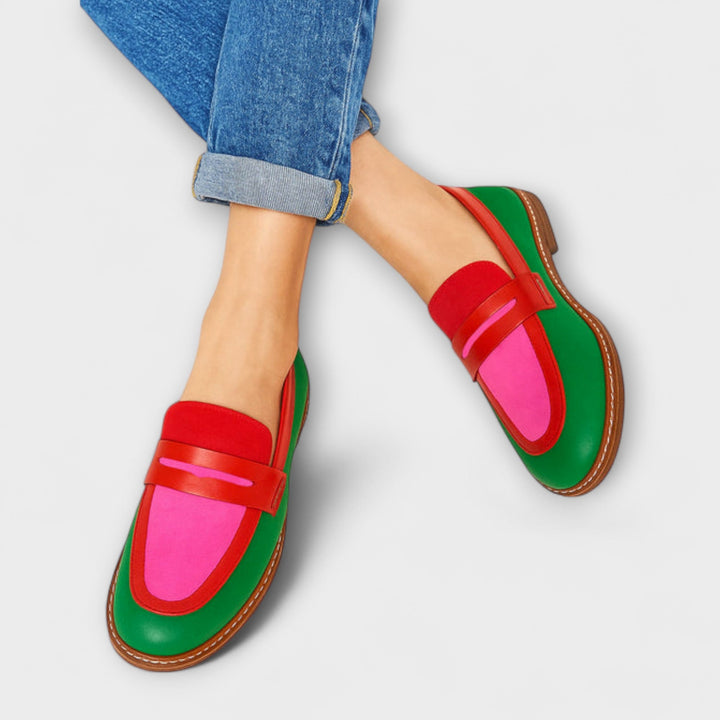 Nyla | Mocassins Contrastés Décontractés