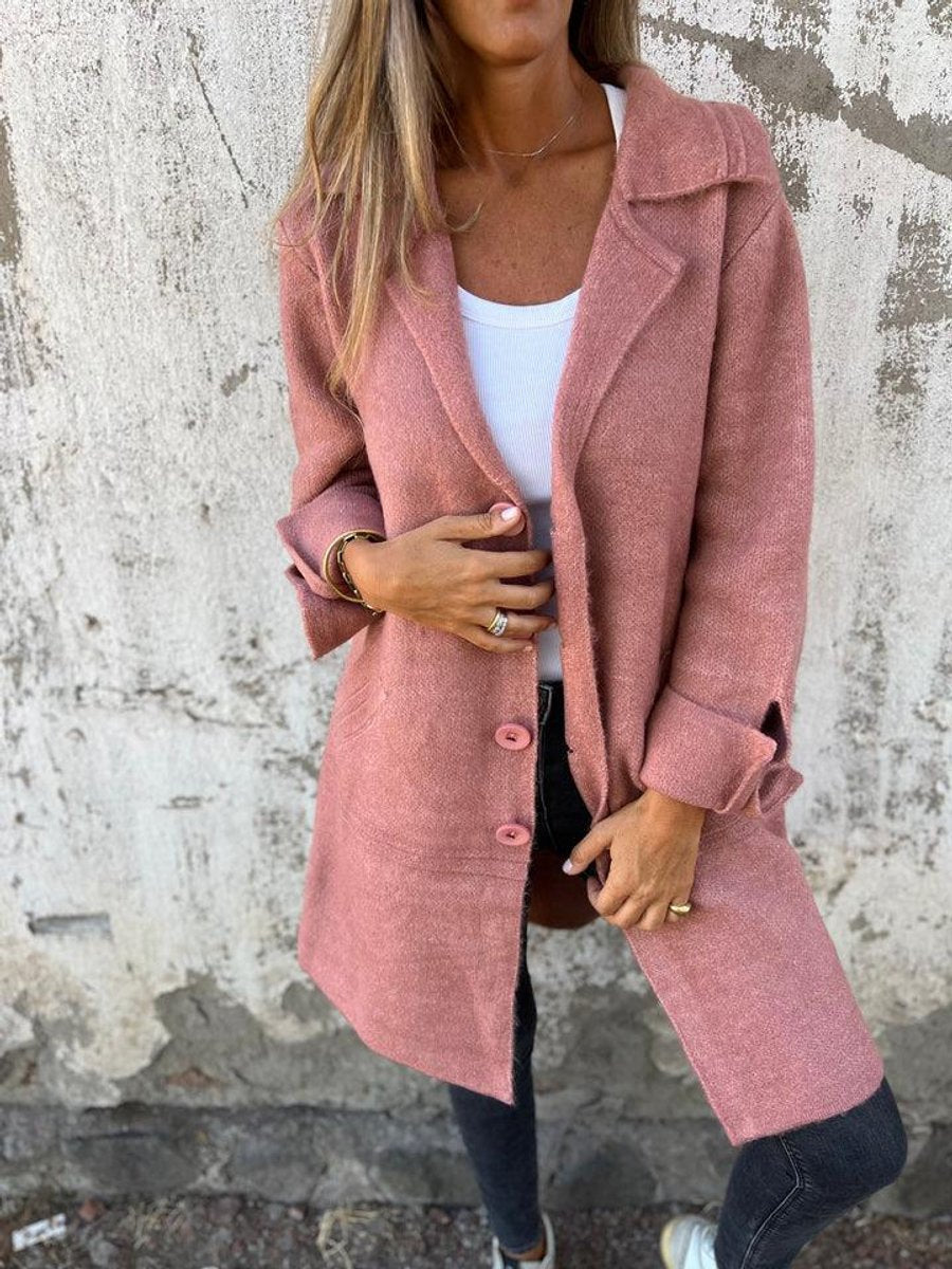 Donatienne | Manteau long décontracté à revers