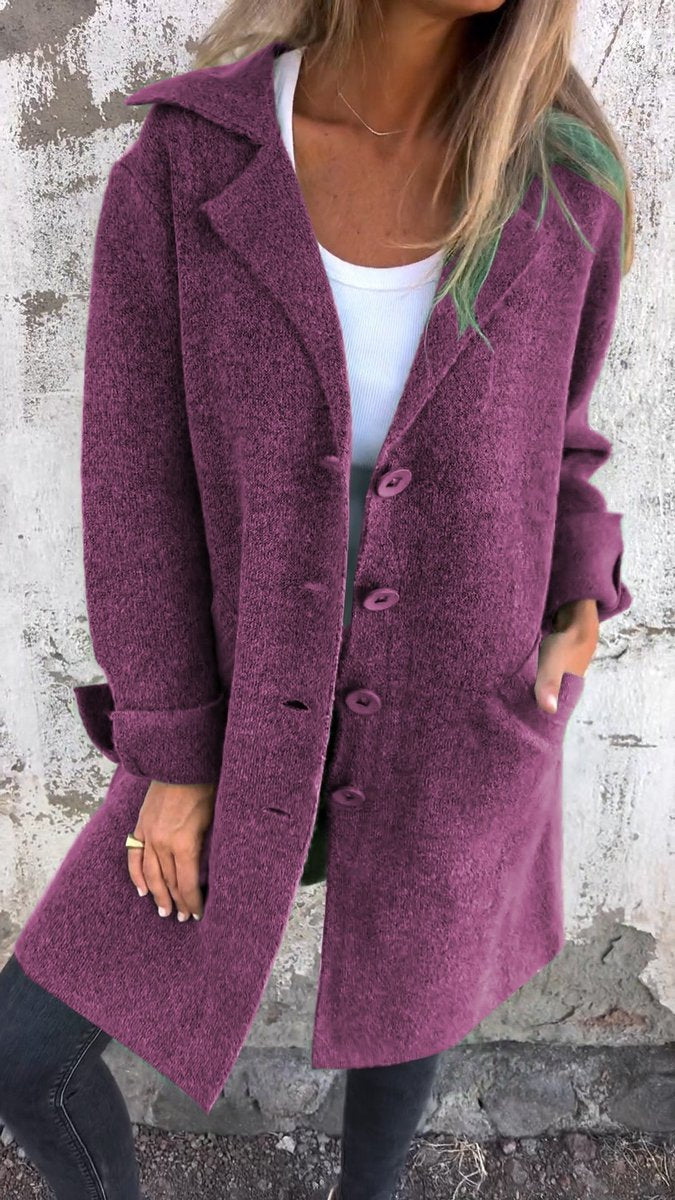 Donatienne | Manteau long décontracté à revers